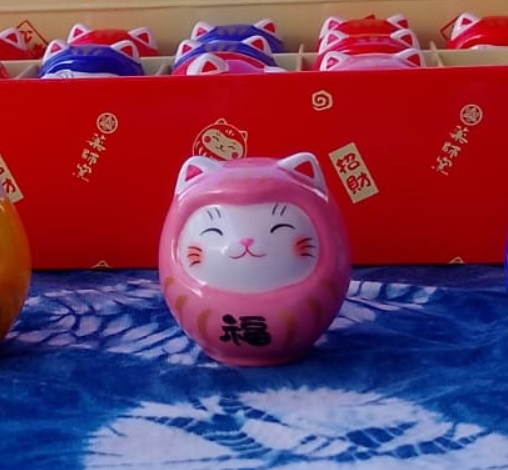Daruma Cat "Pink"