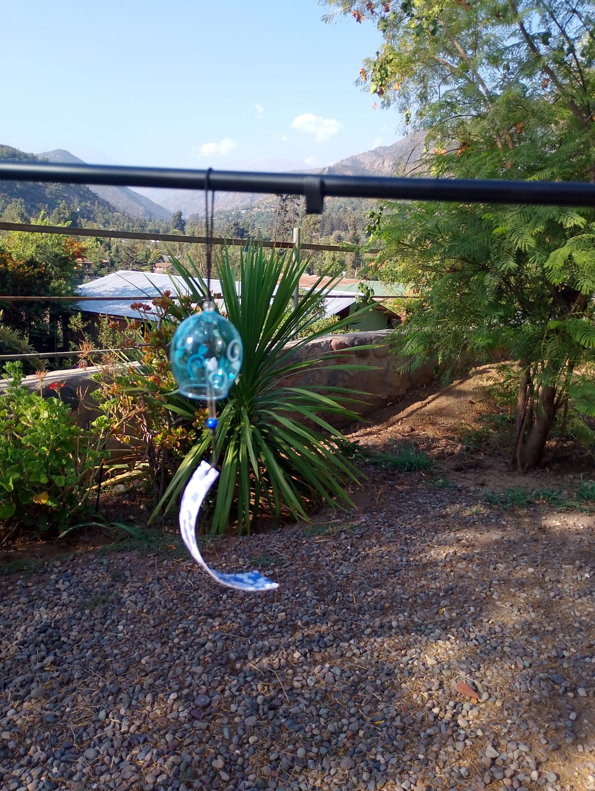 Furin Vidrio Azul "Brisa Gentil"