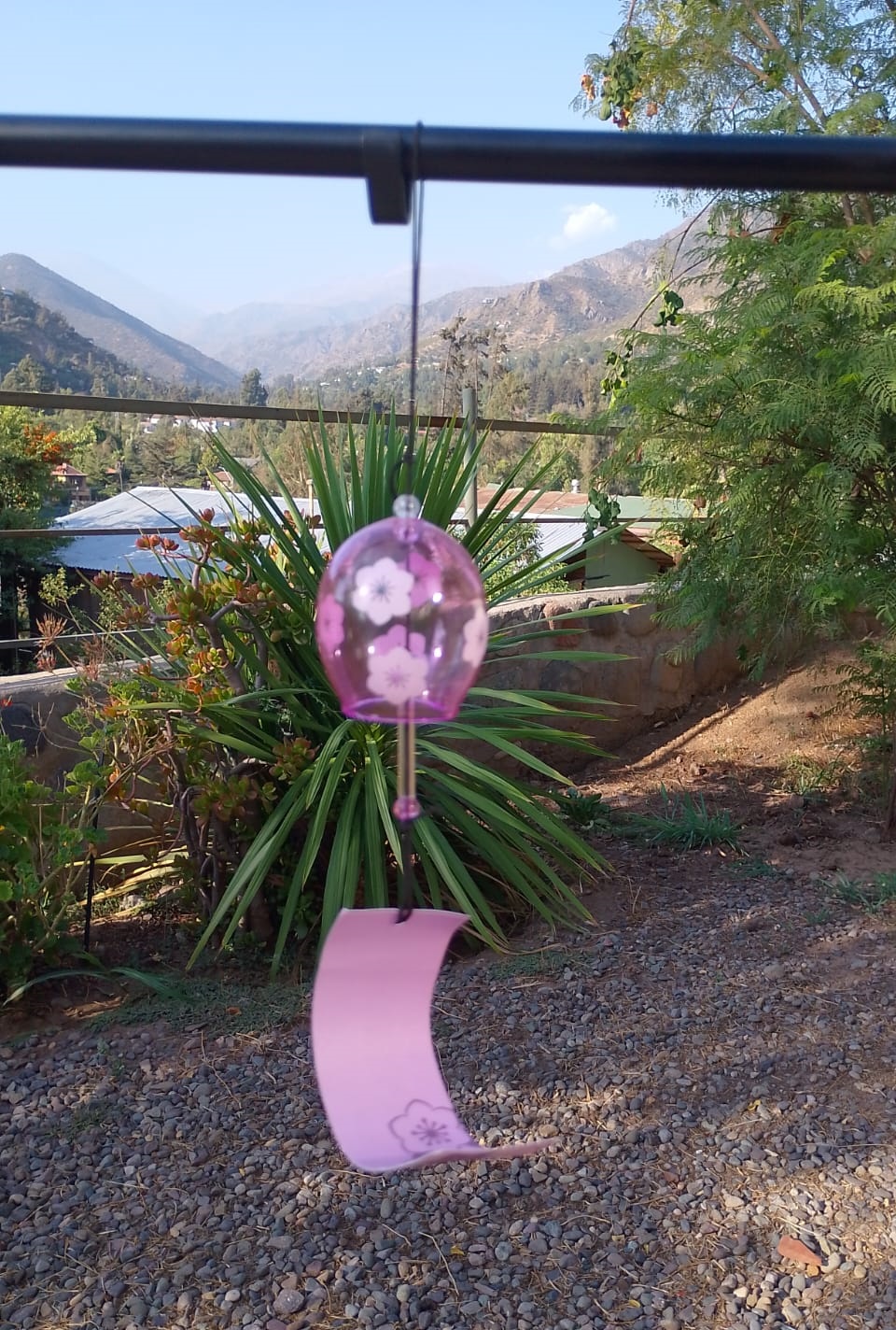 Furin Vidrio Purpura "Flores de Cerezo"