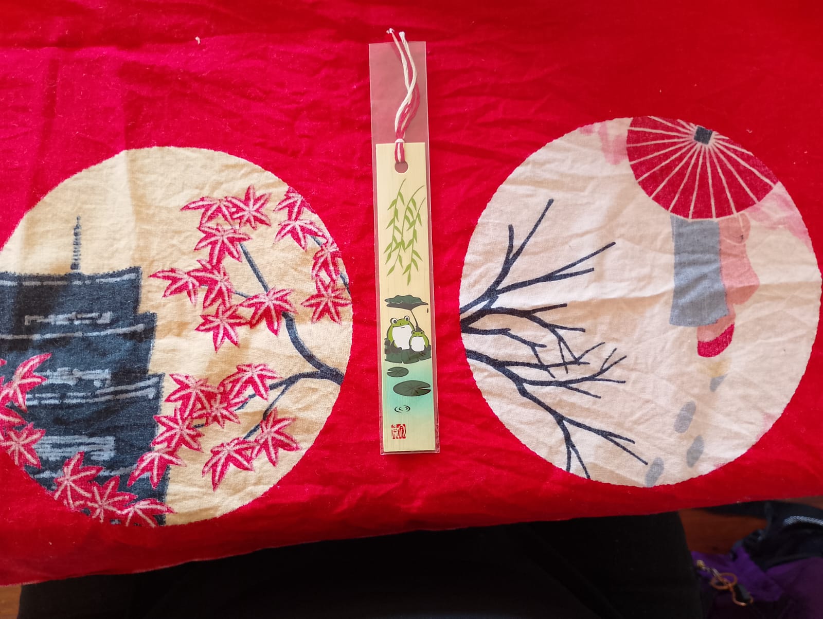 Marcapaginas Bamboo "Hasu no kaeru"