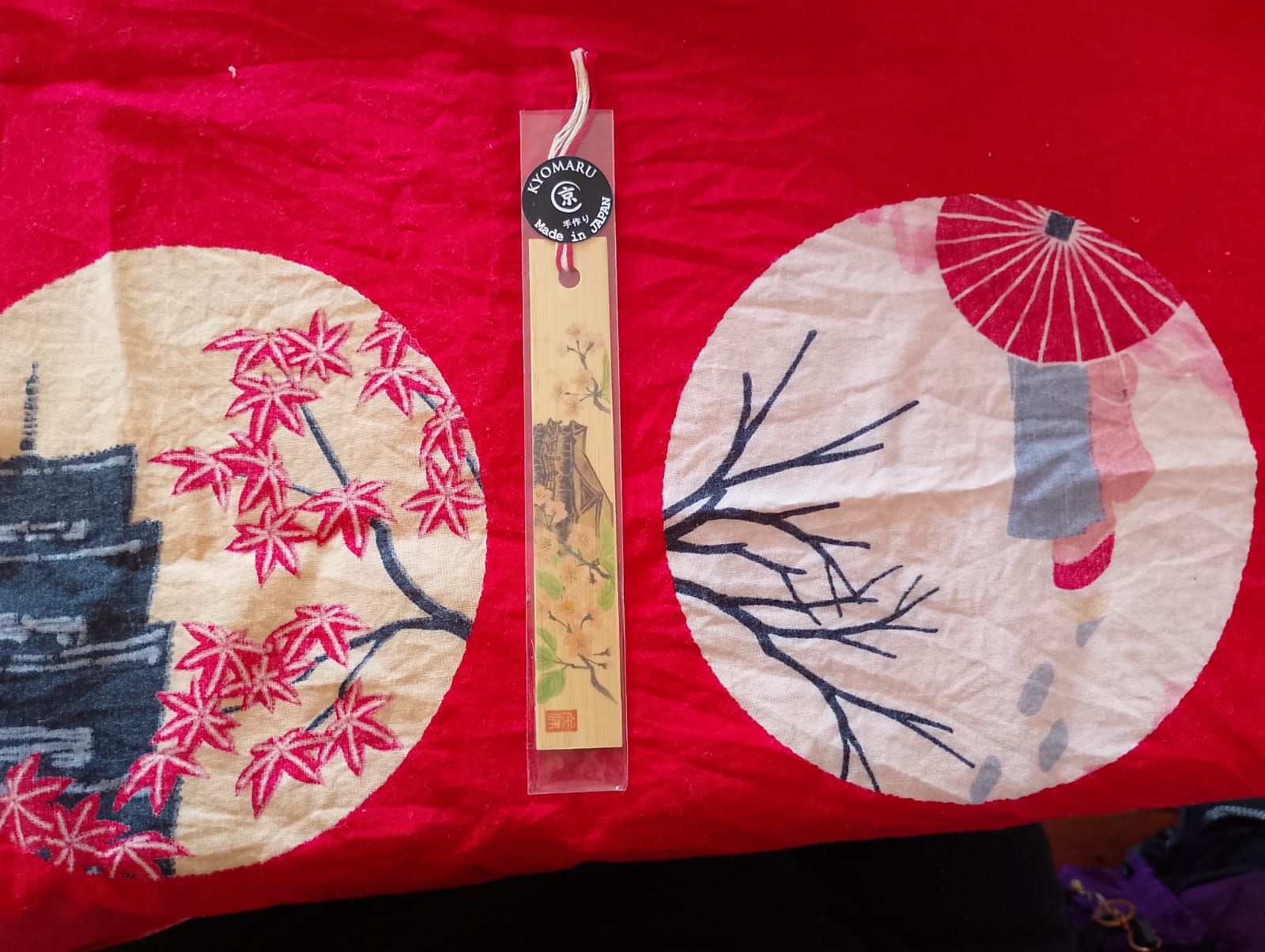 Marcapaginas Bamboo "Yama to sakura"
